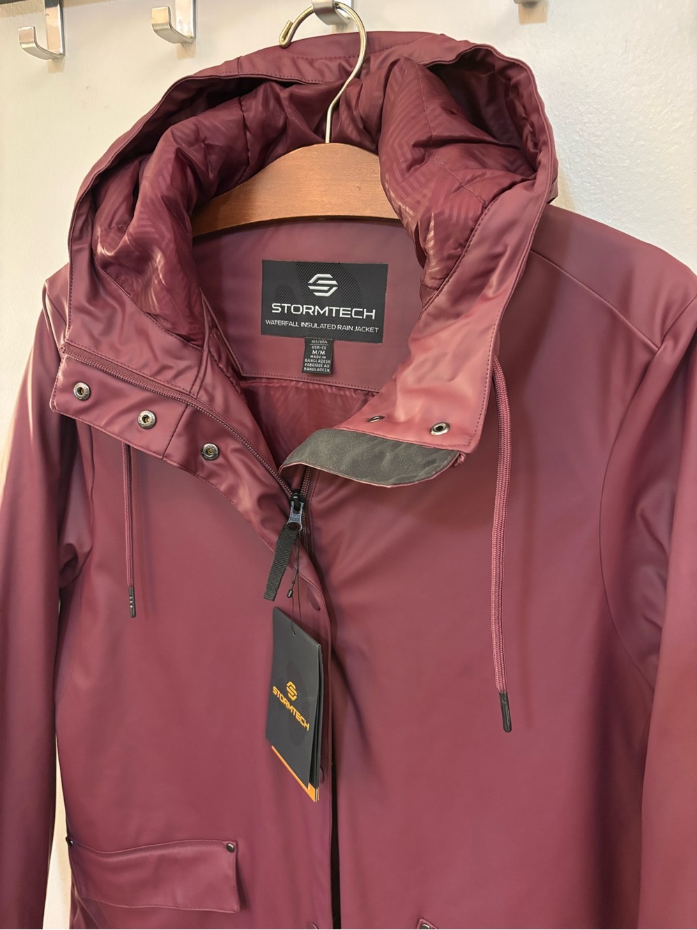 Stormtech Waterfall Insulated Rain Jacket NWT Waterproof Mauve Pink Womens M